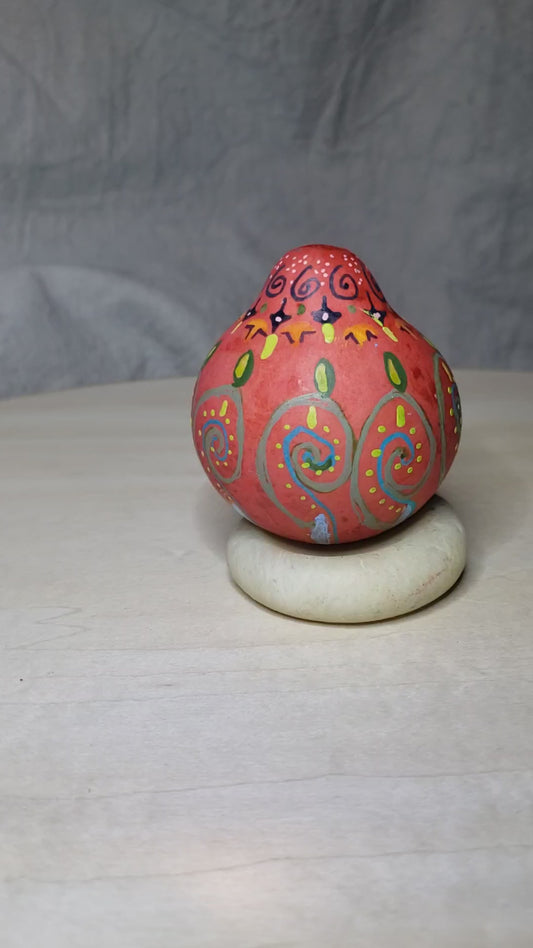 Tiny OOAK Decorated Gourd